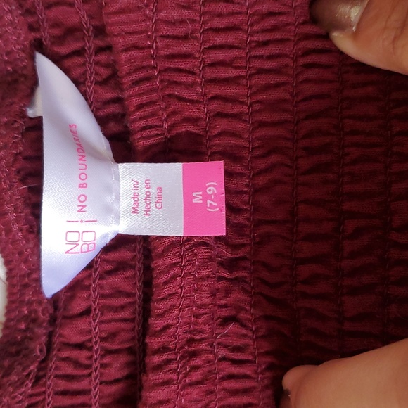 Wide Leg Scrunch Top Jumpsuit (No Boundaries) - Size M - Picture 3 of 6